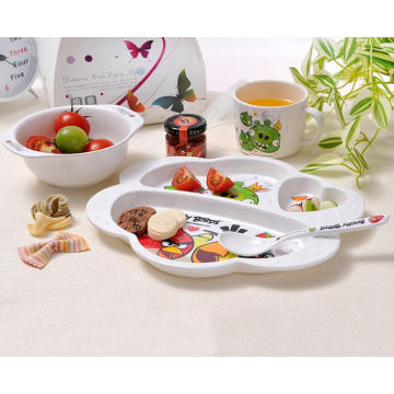 (BC-MK1017) Fashinable Design Reusable Melamine 4PCS Kids Cute Dinner Set